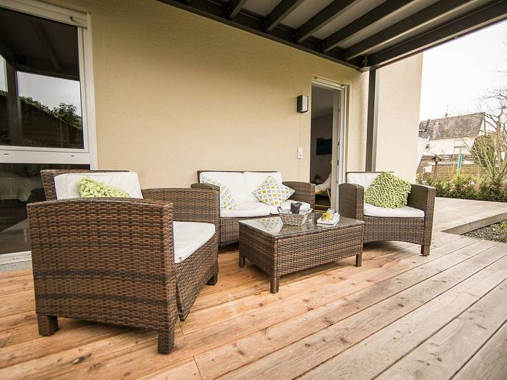 Ferienwohnung für 4 Personen, mit Terrasse und Garten in Pünderich