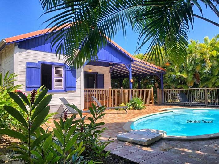 Villa pour 6 personnes, avec jardin ainsi que vue et piscine à Deshaies