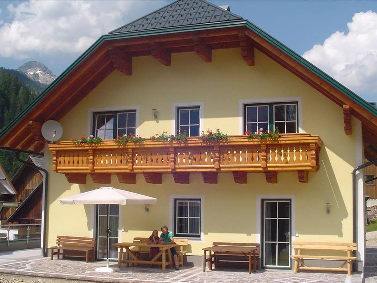 Ganze Ferienwohnung, Biobauernhof Rinnergut - Apartement "Bären Alm", 2 Schlafzimmer, Balkon in Hinterstoder-Höss, Hinterstoder