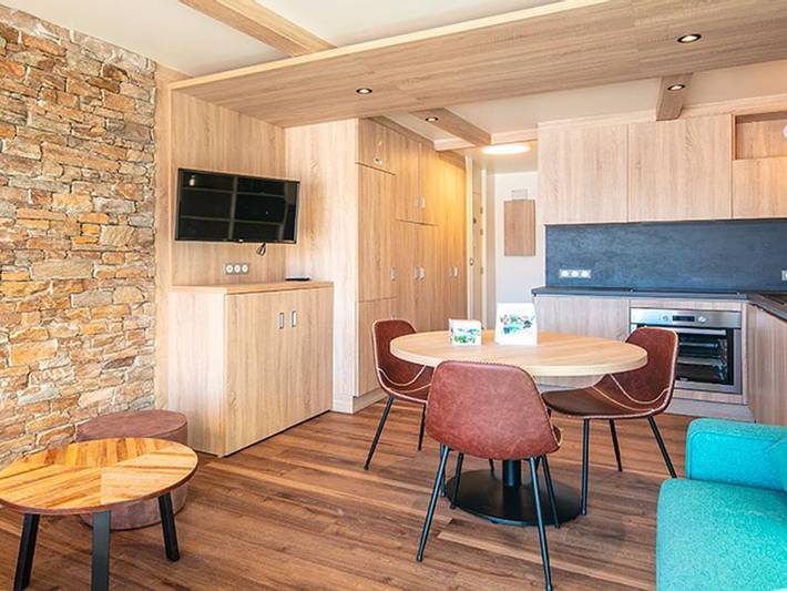 Résidence Le Beauregard - Vacancéole - Studio 3 personen - mit Terrasse in Doucy, La Léchère