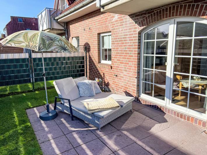 Ferienwohnung für 4 Personen, mit Terrasse und Garten sowie Sauna in Norden