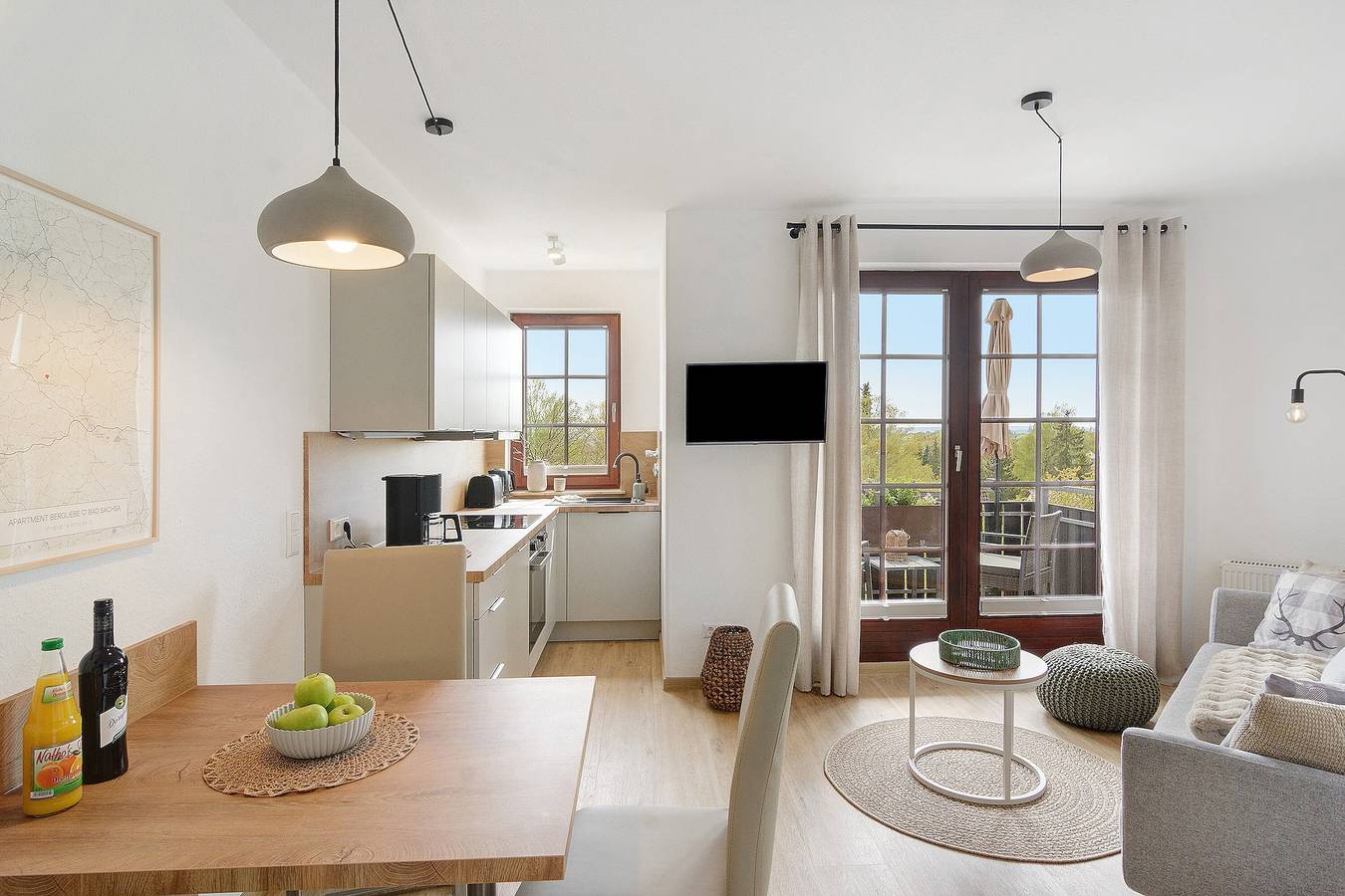 Ganze Wohnung, Apartment Bergliebe - mit Aussicht & Sauna in Bad Sachsa, Harzvorland