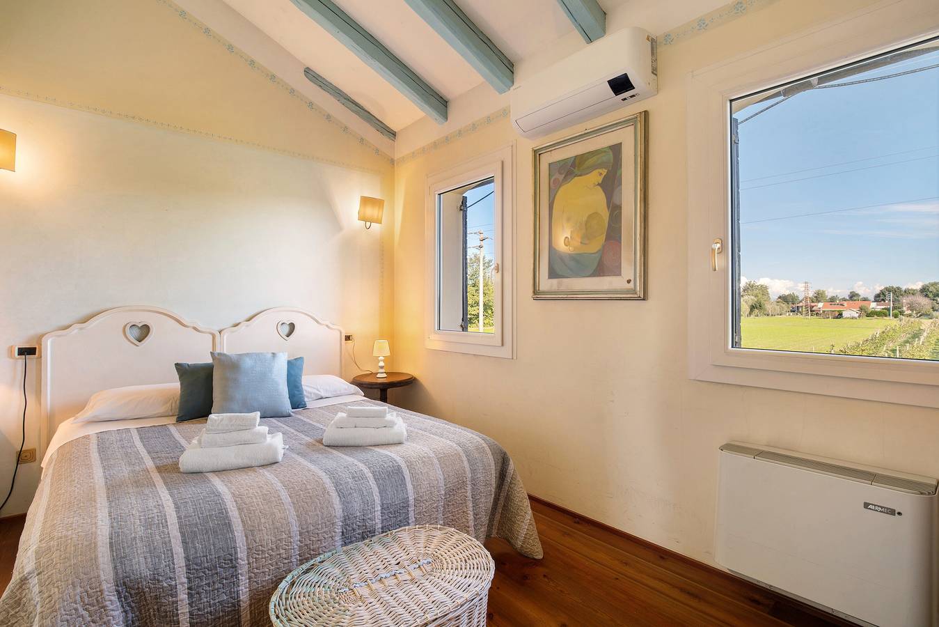 Habitación 'Azzurra' con Jardín Compartido, Wi-Fi y Aire Acondicionado in Mirano, Provincia de Venezia