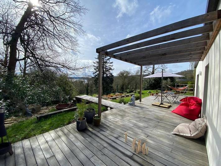 Villa pour 4 personnes, avec Terrasse ainsi que Jardin et Vue à Carantec