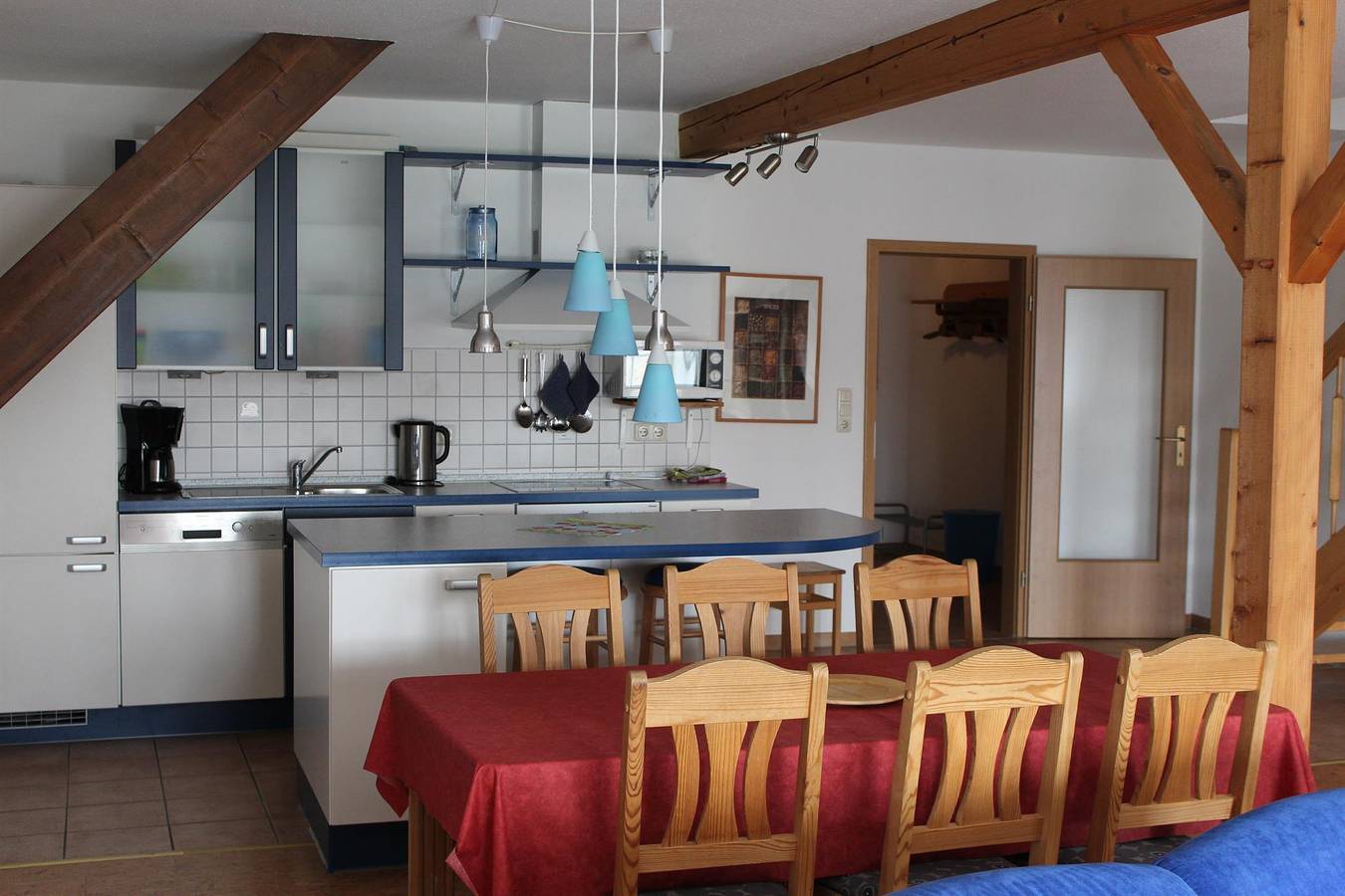 Ganze Ferienwohnung, Fewo Heuboden, Dusche, Wc, 2 Schlafräume in Tossens, Butjadingen