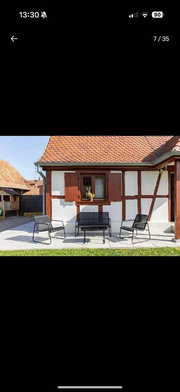 Location de vacances pour 6 personnes, avec piscine et jardin à Urschenheim