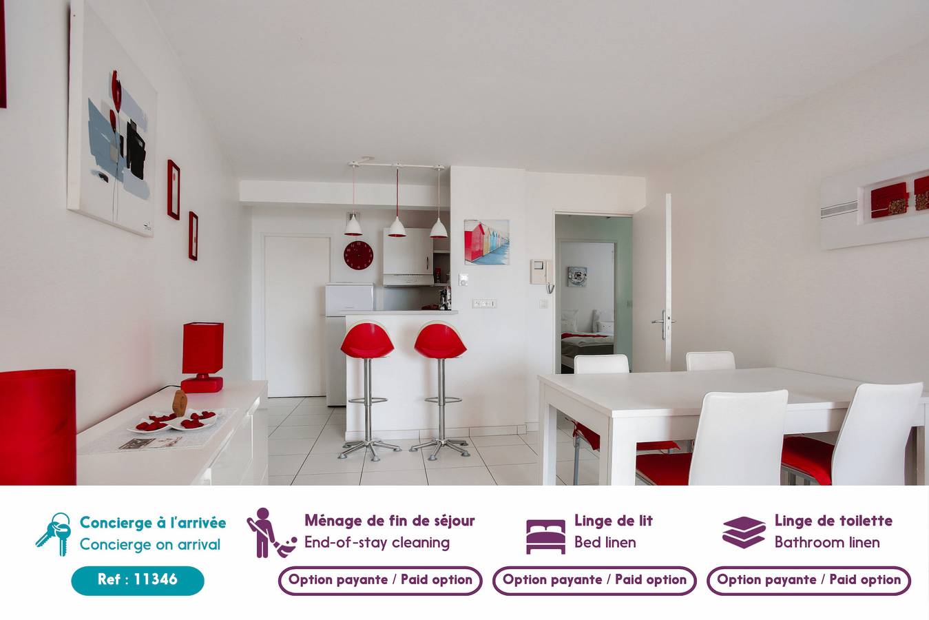 Ganze Wohnung, 130m Strand von Carcoual - Erquy- Wohnung für 4 in Caroual, Erquy