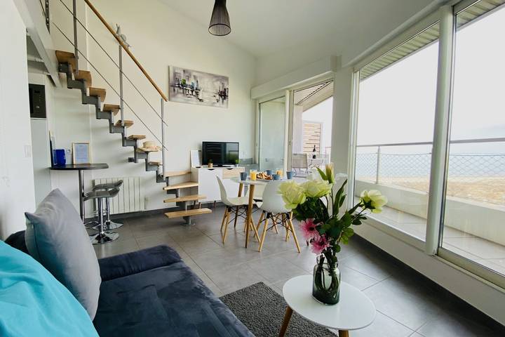 Gîte pour 4 personnes, avec balcon dans Plage Rive Droite - 4