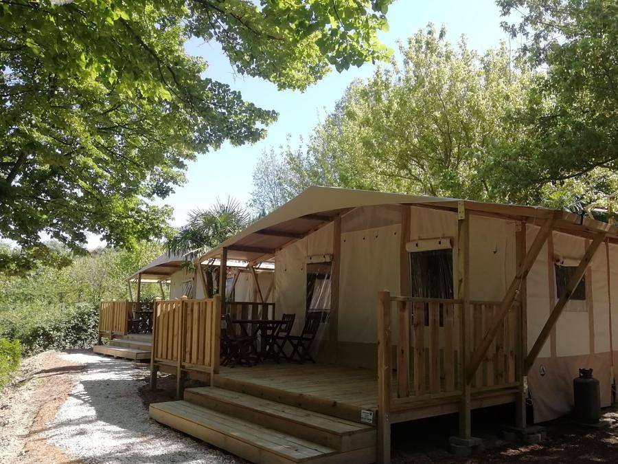 Camping Mar Y Sierra - Tente en toile et en bois 5 personnes - Trend Lodge in San Costanzo, Valle del Metauro
