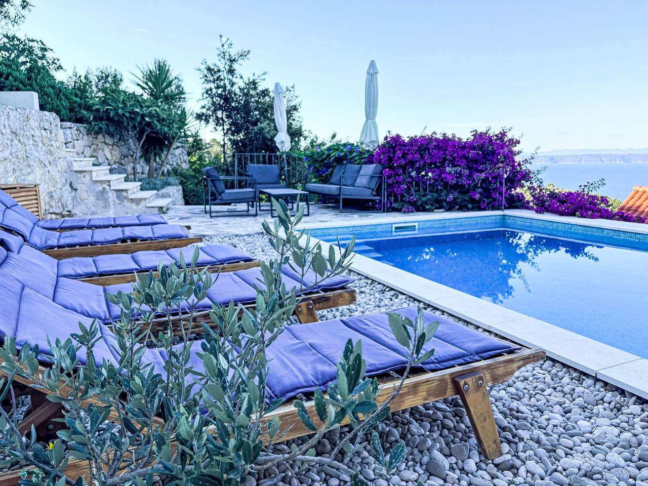 Wunderschöne Steinvilla mit tollem Ausblick in Podgora, Rivera de Makarska