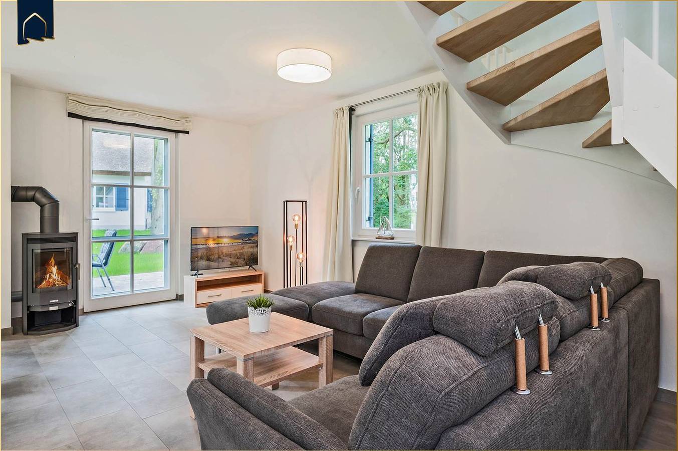Modernes Ferienhaus im Fischerdorf mit Sauna, Garten & Blick ins Grüne – perfekt zum Abschalten in Zirchow, Usedom