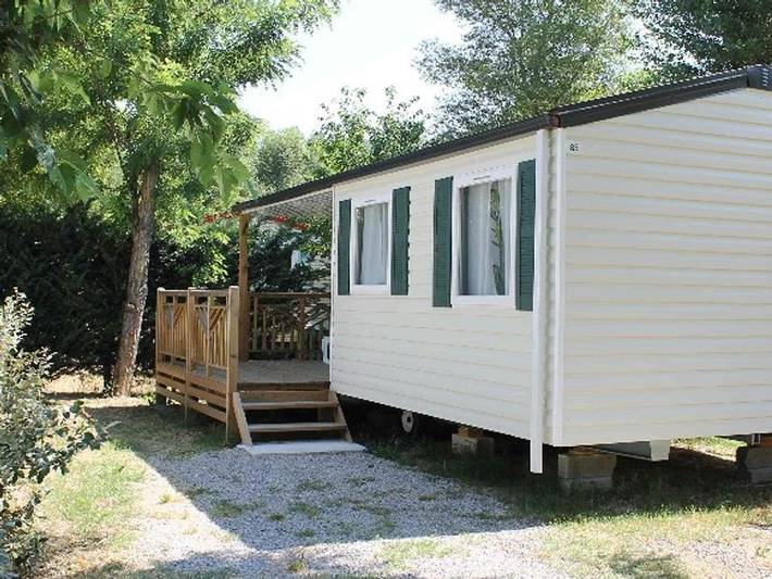 Flower Camping La Rivière - Mobilheim 4 personen - Lodgia Komfort 27m² in Saint-Maime, Regionaler Naturpark Luberon
