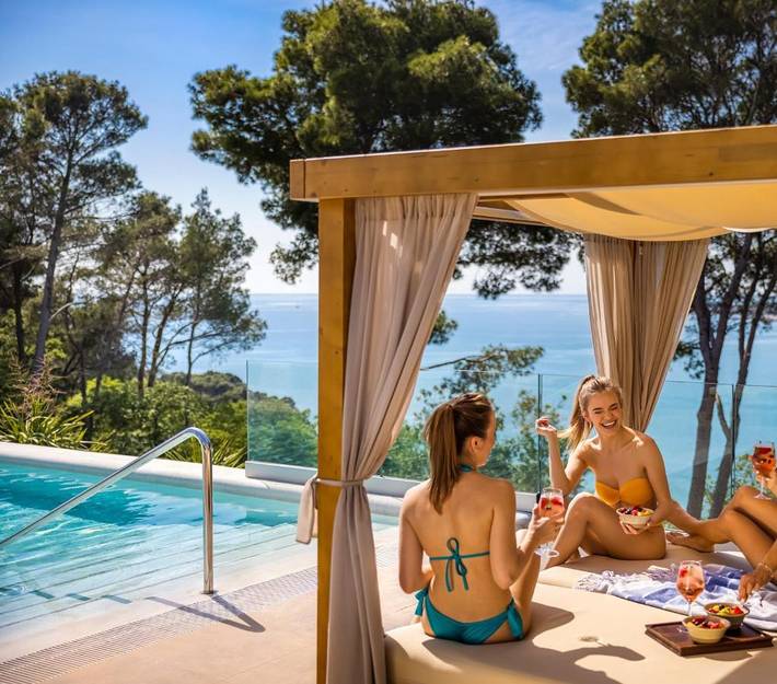 Ferienhaus für 3 Personen, mit Terrasse und Kinderpool sowie Pool und Ausblick in Lanterna - 4