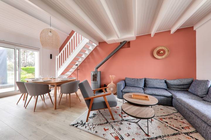 Location de vacances pour 8 personnes, avec jardin et terrasse dans Plage Tumiac