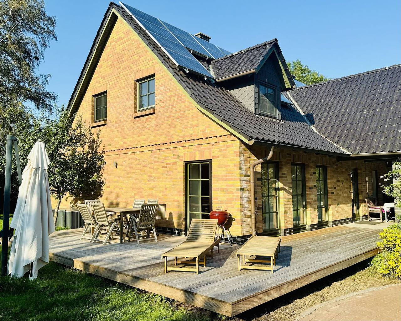 Charmante Doppelhaushälfte in Trips auf Rügen  - Ferienhaus Boddenblick bei Binz in Bergen auf Rügen, Bergen auf Rügen und Umgebung