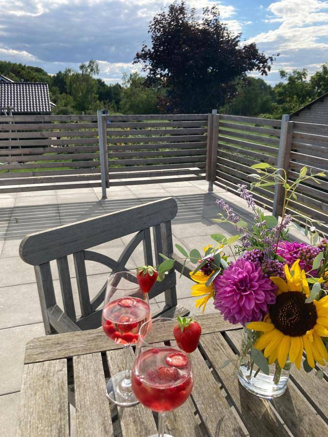 Ferienwohnung für 4 Personen, mit Balkon und Terrasse sowie Ausblick in Weeze