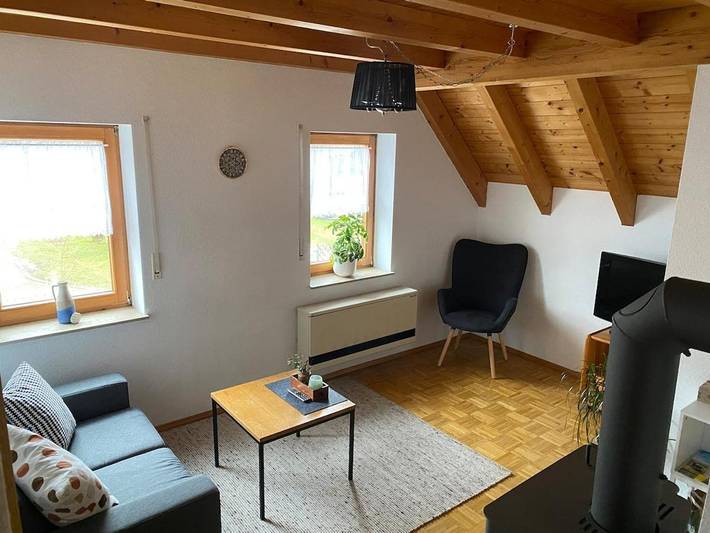 Ferienwohnung für 4 Personen, mit Balkon und Terrasse sowie Garten und Ausblick in Wolfegg - 3