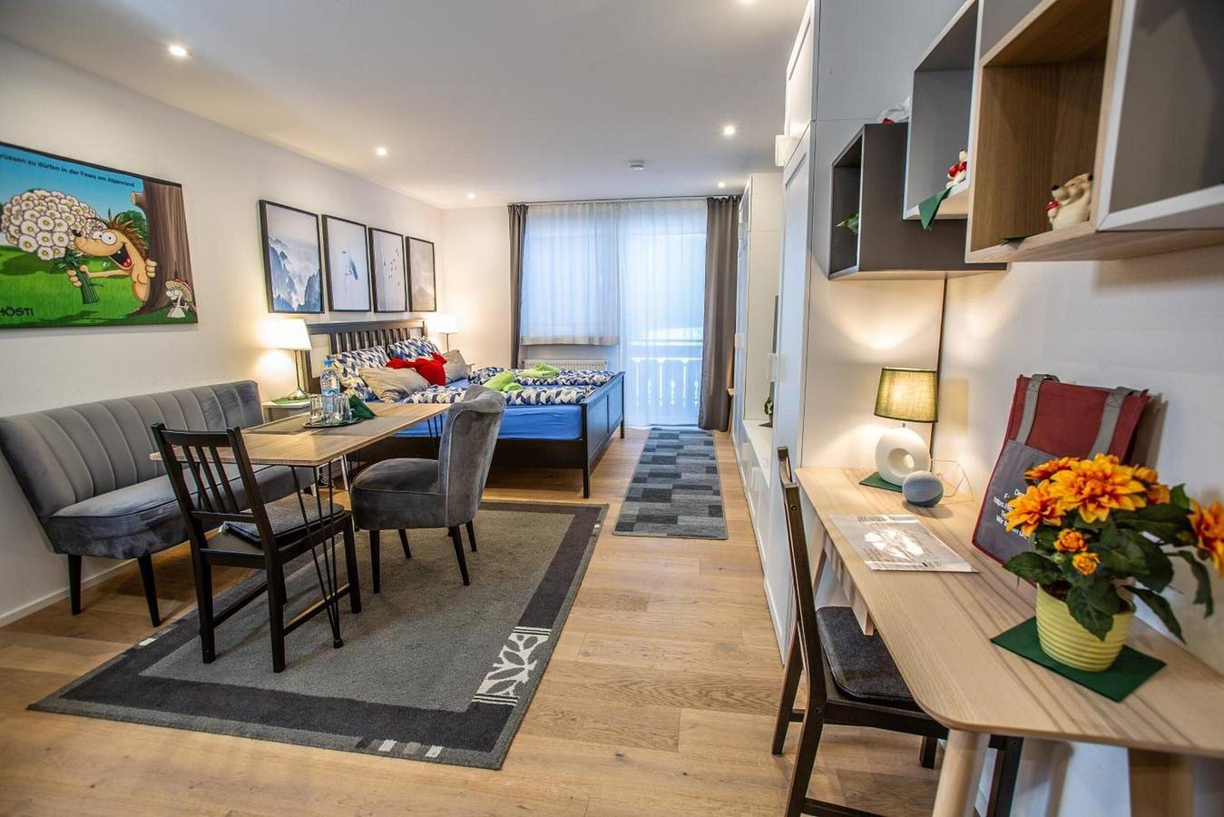 Ganze Wohnung, Ferienwohnung 'Am Alpenrand' mit Bergblick, Balkon und Wlan in Siegsdorf, Chiemgauer Alpen