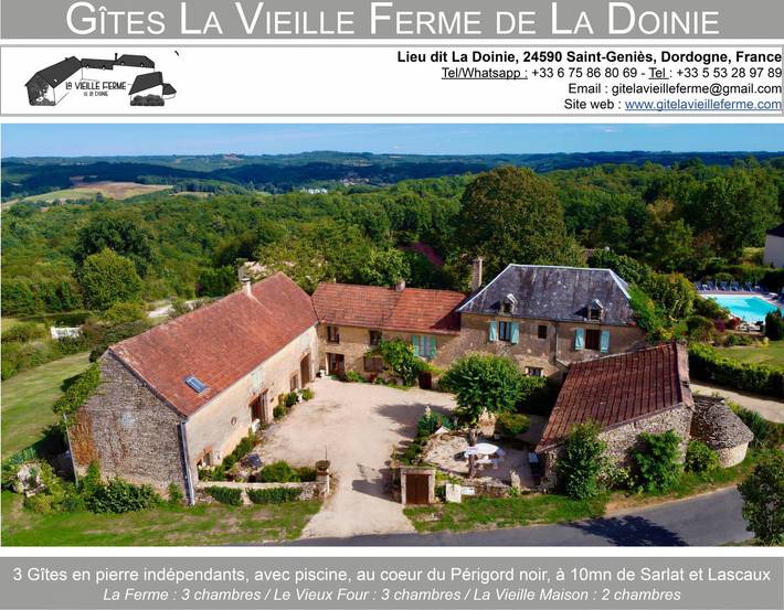 Gîte pour 6 personnes, avec jardin et piscine, animaux acceptés