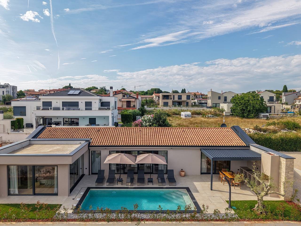Villa Simeoni in Tar-Vabriga, Umag og Omland