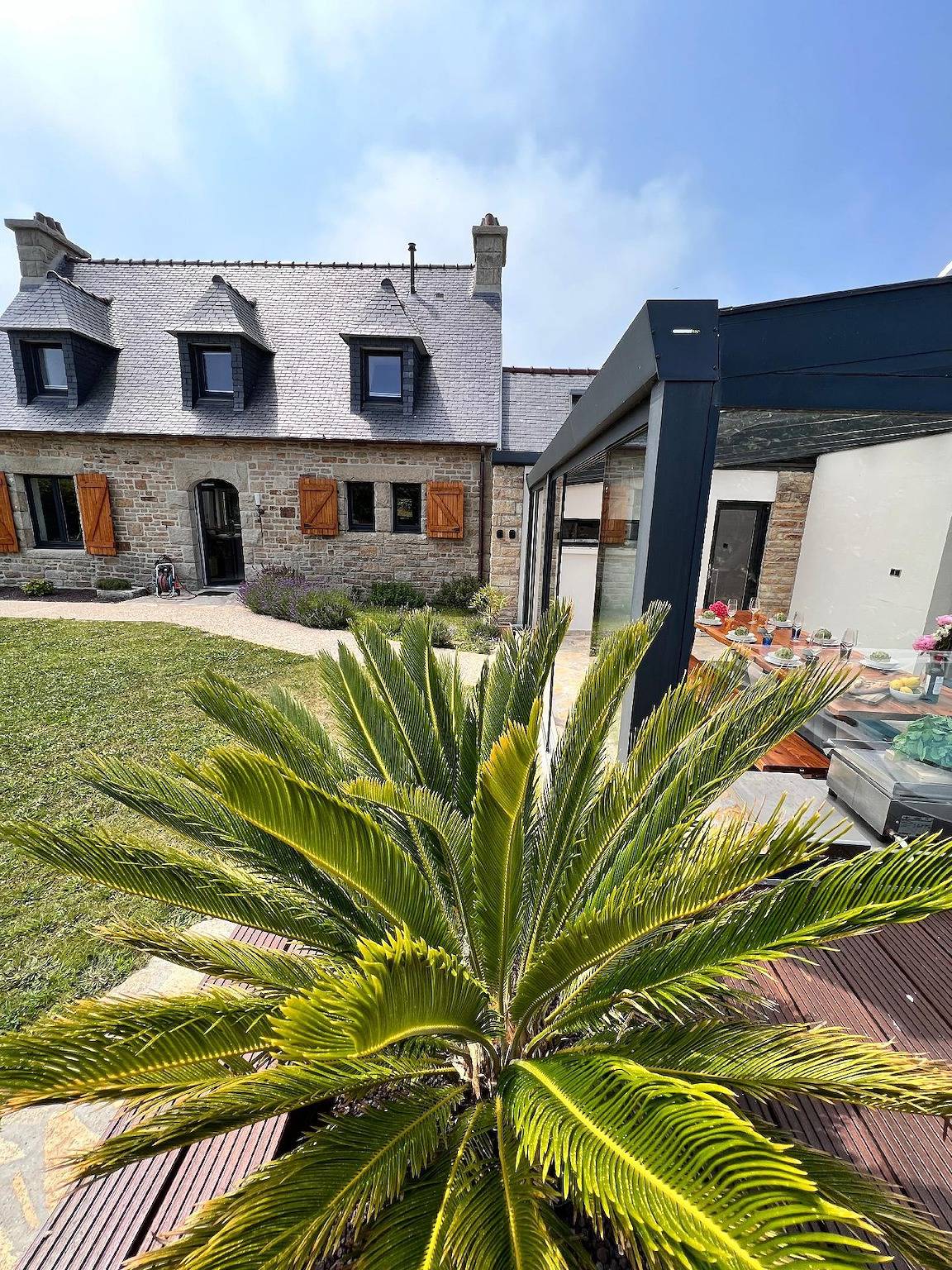 Luxuriöse Cocooning 5 Sterne Villa direkt am Meer mit eigenem Spa Bereich Sauna und Jacuzzi in Brignogan-Plages, Brest und Umgebung