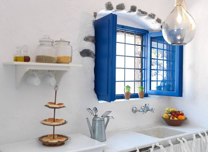Chalet para 2 personas, con Terraza en Santorini