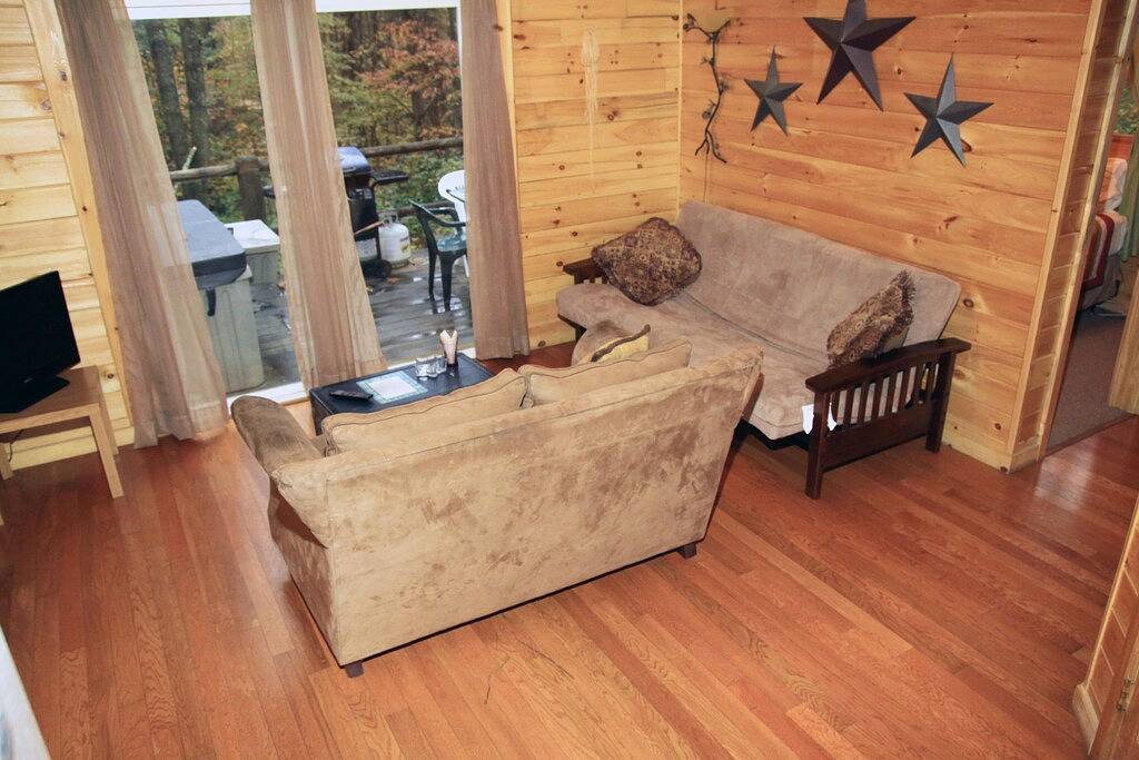 Kabine-Eigenes Badezimmer-Standard-Big Woody Cabin in Hocking Hills