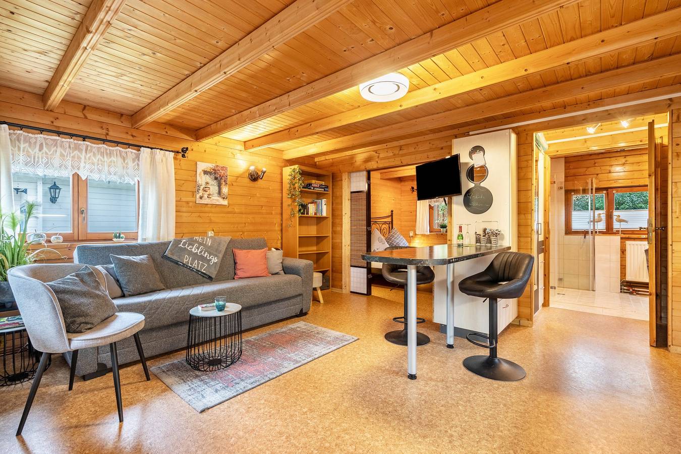 Ferienhaus 'Haus Grün' Rollstuhl geeignet in Scheibenberg, Erzgebirge