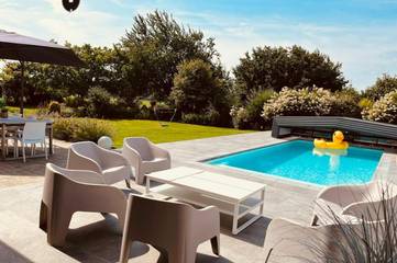 Chambre d’hôte pour 2 personnes, avec vue ainsi que piscine et jardin à Tournai