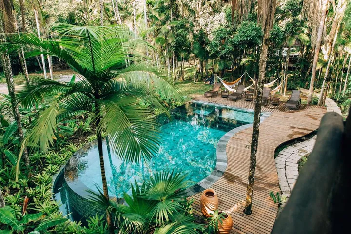 Tente pour 2 personnes, avec vue et jardin ainsi que piscine et sauna - 1