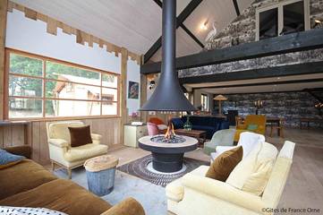 Lodge pour 4 personnes, avec piscine et sauna ainsi que jardin et vue, adapté aux familles dans Orne