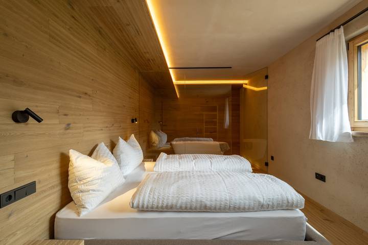 Ferienwohnung für 4 Personen, mit Balkon und Garten sowie Sauna in Trentino-Südtirol