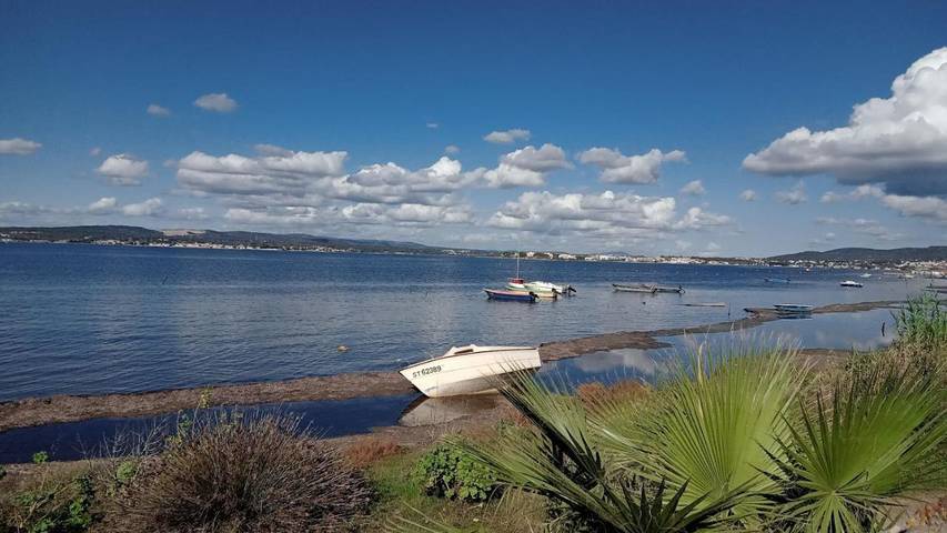 Location de vacances pour 2 personnes, avec Balcon et Terrasse ainsi que Jardin et Vue sur le lac dans Place Des Mouettes Etang De Thau Sete