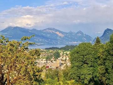Bauernhof für 2 Personen, mit Garten und Ausblick sowie Seeblick in der Schweiz
