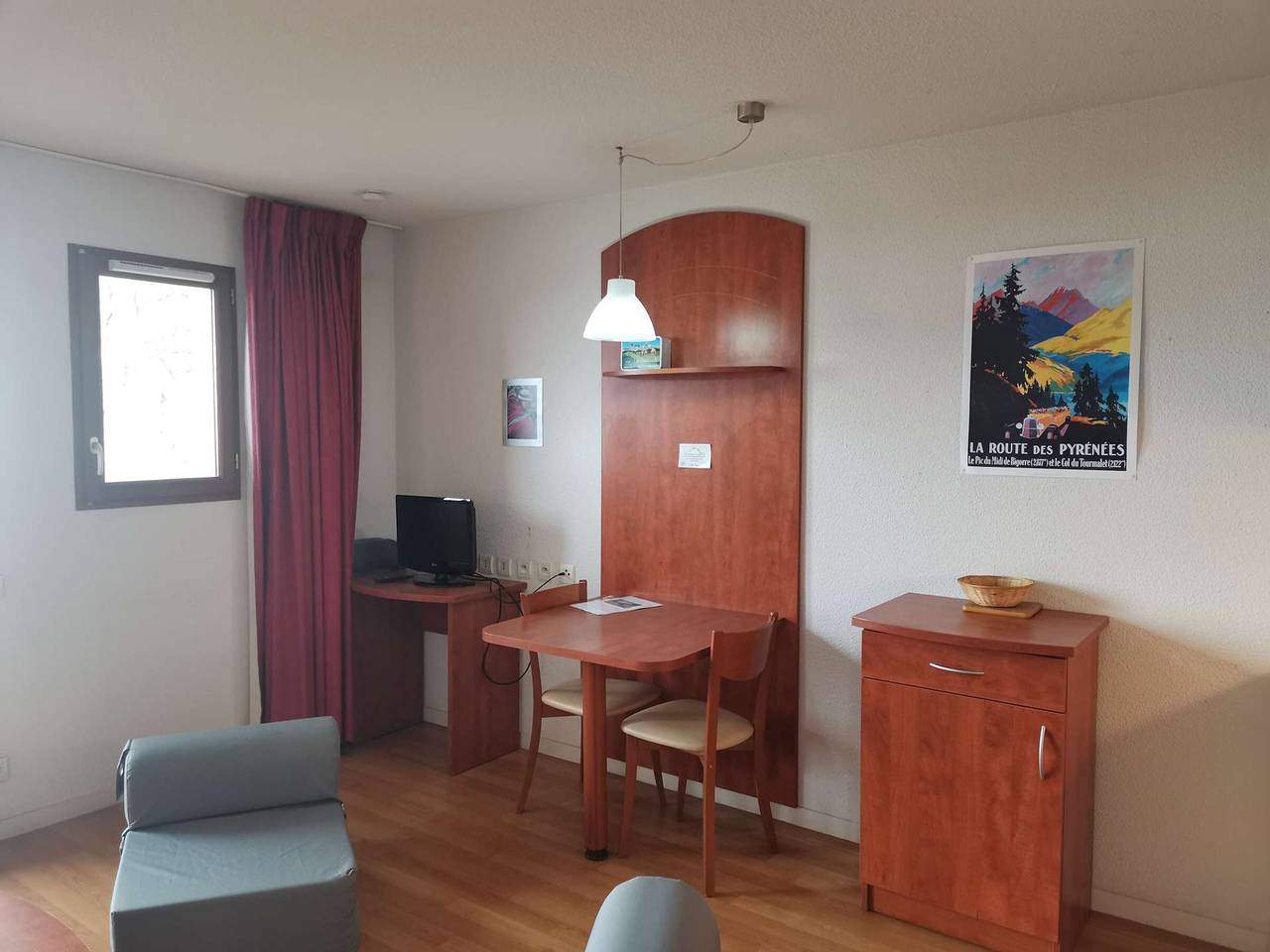 Ganzes Studio, Studio für 2+1 Kind, mit Parkplatz, Schwimmbad und Fitnessraum in La Mongie, Bagnères-de-Bigorre