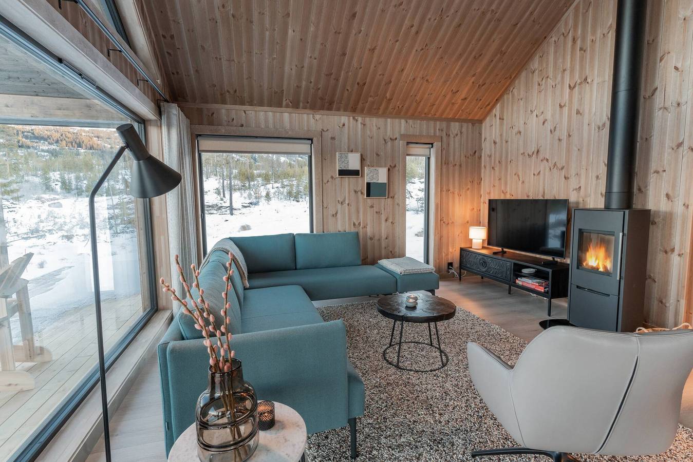 Tiur, stilvolle neue Hütte mit Whirlpool in Nesbyen