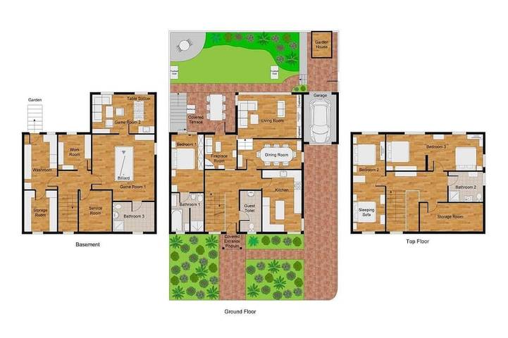 Ferienhaus für 11 Personen, mit Garten - 1
