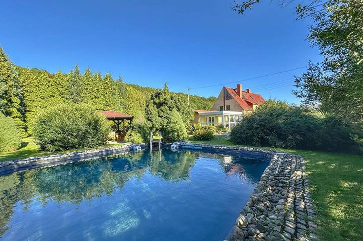 Ferienhaus für 4 Personen, mit Pool und Garten in Sächsische Schweiz