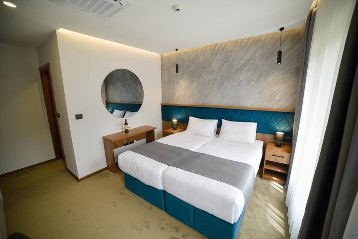 Appart’hôtel pour 2 personnes, avec jardin et vue