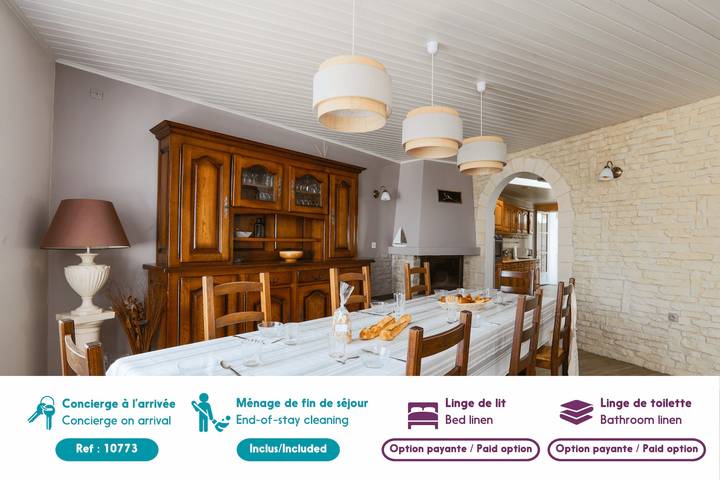 Location de vacances pour 10 personnes, avec terrasse et jardin à Le Bois-Plage-en-Ré - 2