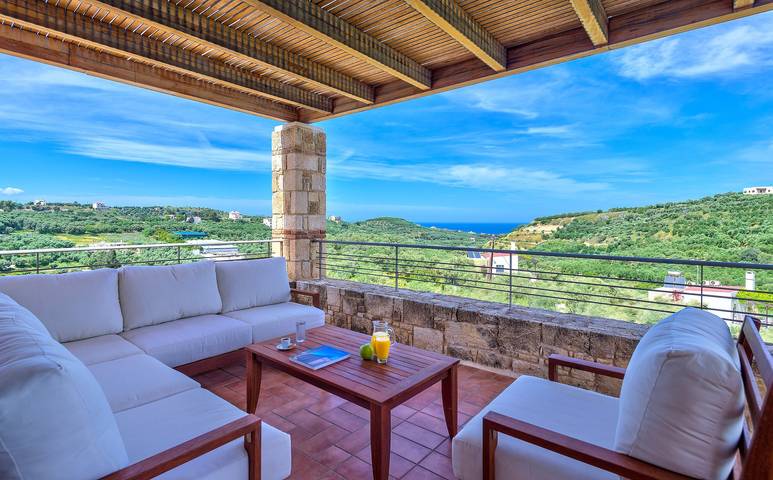 Villa 'Margarita's 2' met Zeezicht, Wi-Fi en Airconditioning in Agia (Chania), Chania en omgeving