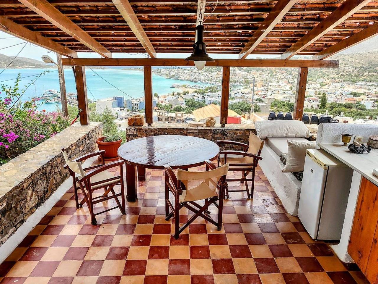 Meerblick-Ferienhaus Argyro in Mavrikiano. in Elounda, Lasithi