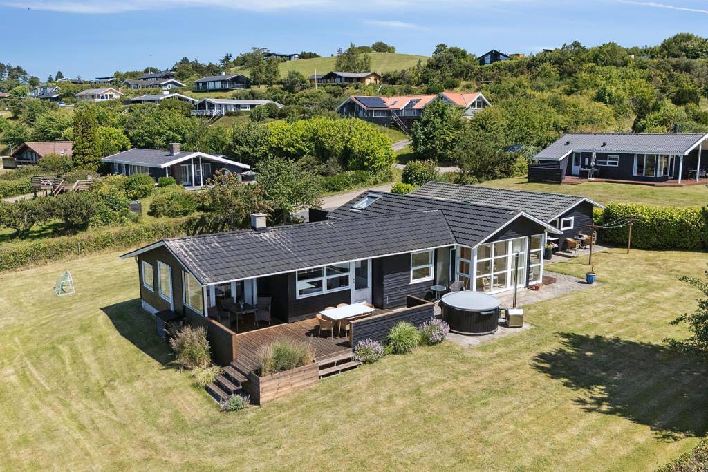 Modernes Ferienhaus mit Meerblick und Wildnisbad – Traumurlaub an der Ebeltoft-Bucht in Egsmark Strand, Süddjursland