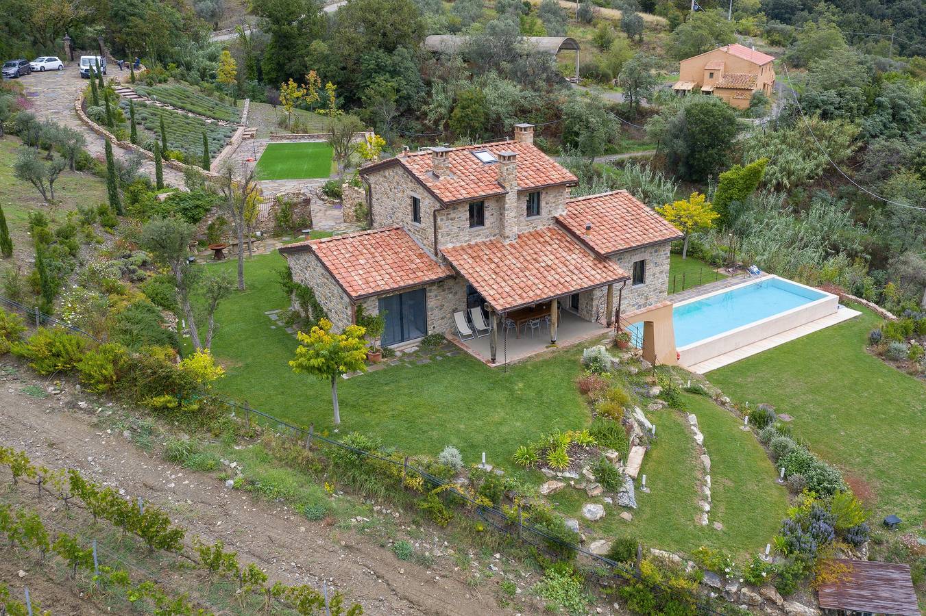 Villa 'Le Sughere' with Sea View, Pool, Terrace and Wi-Fi in Riparbella, Etruscan Coast