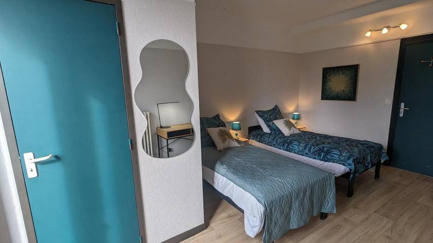 Gîte pour 2 personnes, avec balcon et vue dans Lully