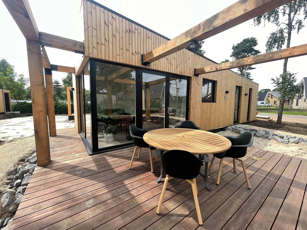 Luxury Lodge with Beach View in Bergen (Limburg), De Maasduinen National Park