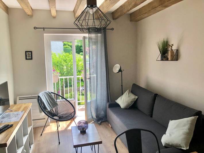 Appartement de vacances pour 4 personnes, avec Balcon et Terrasse ainsi que Jardin et Vue