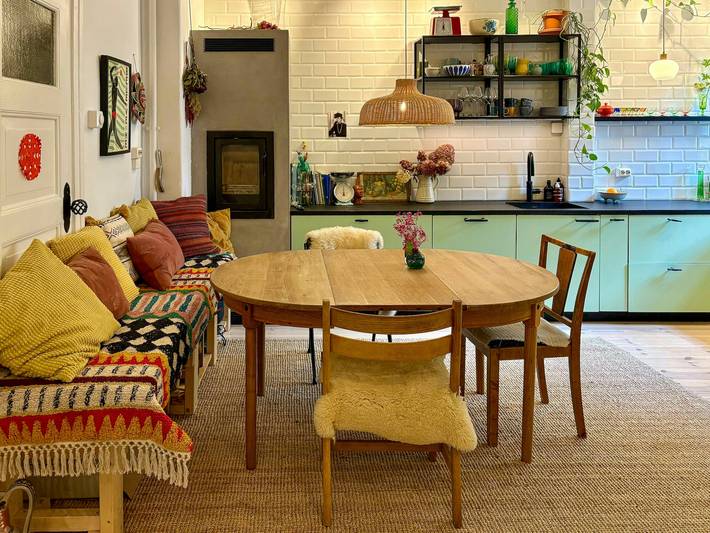 Ganze Wohnung, Wohnung mit Kaminen und hohen Decken in Sagene in Sagene, Oslo
