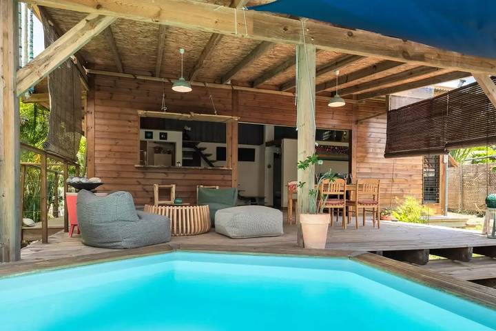 Villa pour 4 personnes, avec jardin et piscine en Guadeloupe