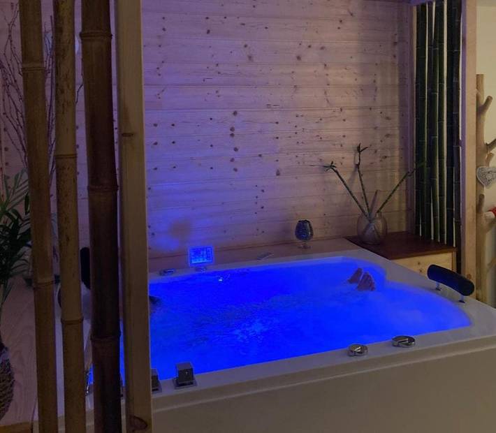 Maison de vacances pour 2 personnes, avec jacuzzi ainsi que jardin et sauna